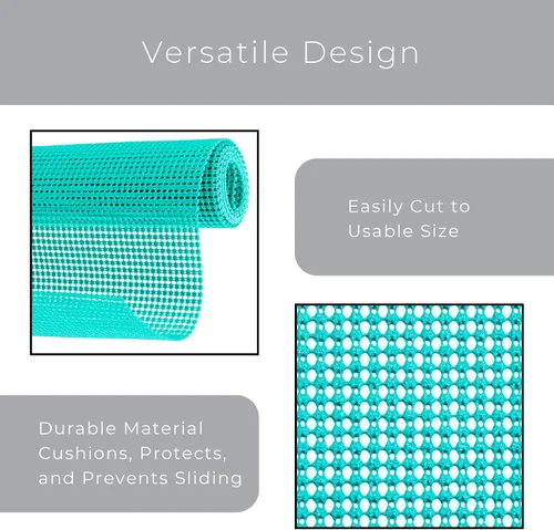 Vista 5 de Smart Design Classic Grip - Forro de estante no adhesivo para organización del hogar, agarre fuerte, antideslizante, fácil de limpiar, perfecto