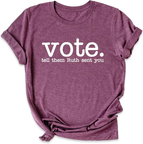 Vista 3 de VOTE Tell Them Ruth Sent You camiseta, Ruth Bader Ginsburg Camisa, Notorious camiseta, Send Me RBG Tee, Camiseta de la igualdad de los derechos
