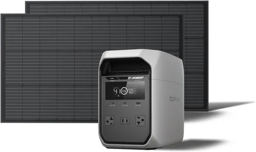 Vista 8 de EF ECOFLOW - Estación de energía portátil DELTA 2, batería de 1024 Wh LiFePO4 (LFP), salida de 1800 W AC/100 W USB-C, panel solar opcional