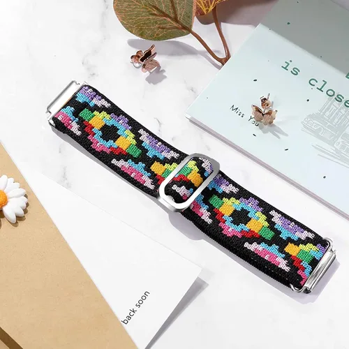 Vista 6 de Lamshaw Compatible con XPLORA X6 Play Band, correa de repuesto ajustable de nailon elástico de liberación rápida, accesorios compatibles con XPLORA