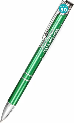 Vista 21 de DISCOUNT PROMOS Juego de 10 bolígrafos de aluminio personalizados, paquete a granel personalizado, tinta negra, ideal para oficina, escuela