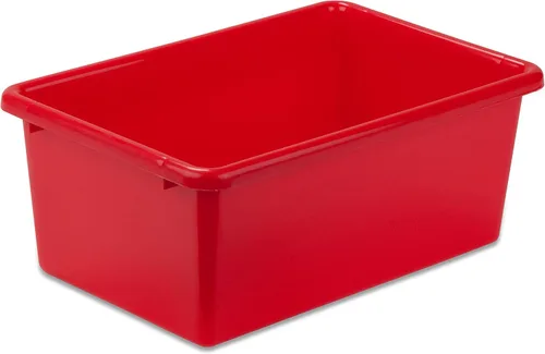 Vista 8 de Honey-Can-Do tacho de plástico para almacenamiento., Verde, L