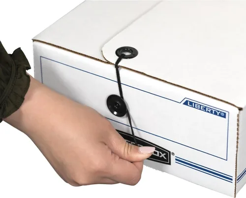Vista 4 de Bankers Box Paquete de 12 cajas de verificación de cuerdas y botones