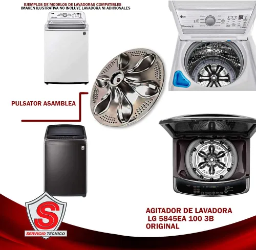 Vista 4 de LG 5845EA1003B Conjunto de placa pulsadora/placa de lavado para lavadoras LG