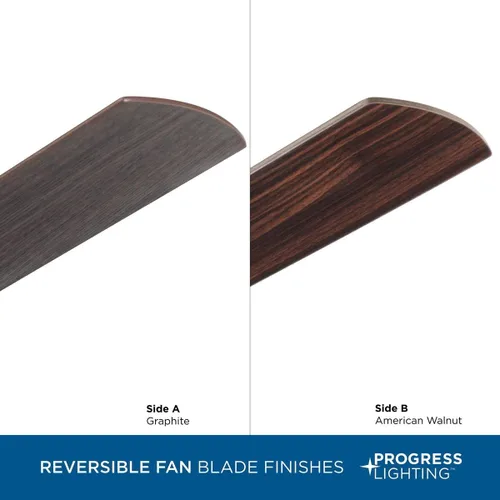 Vista 10 de Progress Lighting Harranvale Collection - Ventilador de 5 aspas con luz LED, 54 pulgadas, color negro