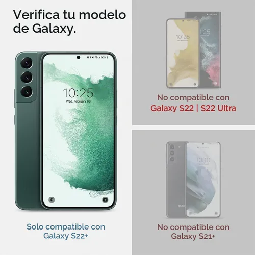 Vista 2 de Spigen GlasTR EZ FIT - Protector de pantalla de vidrio templado para Galaxy S22 Plus