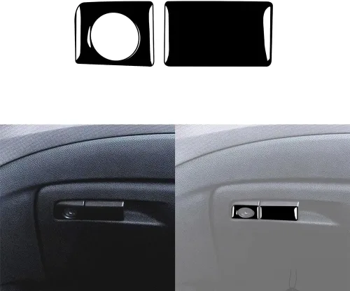Vista 33 de 4 calcomanías para auto con diseño de pilar en el interior del espejo retrovisor compatible con Ridgeline 2017 2018 2019 2020/Passport