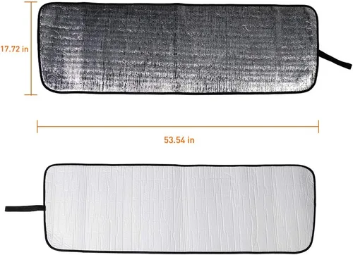 Vista 5 de Savadicar Parasol para parabrisas para Jeep Wrangler JL JLU y Gladiator JT 2018-2025, protector térmico, estructura laminada triple de papel