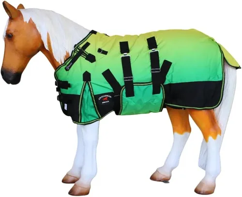 Vista 14 de CHALLENGER 1200D Foal Winter Blanket Miniature Pony Donkey Bellyband Turquoise Rustic