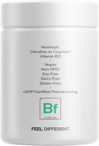 Vista 9 de Codeage Brain Focus Vitamins+, Citicolina Cognizina, Ginseng, 60 Cápsulas