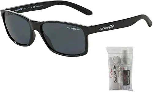 Vista 2 de ARNETTE AN4185 Rectangle Sunglasses for Men BUNDLE with Designer iWear Complimentary Eyewear Kit