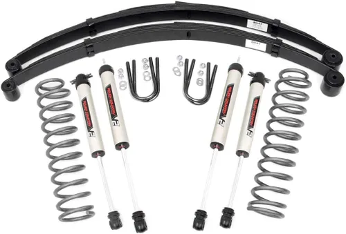 Vista 10 de Rough Country Kit de elevación de 3 pulgadas para Jeep Cherokee XJ 2WD/4WD 1984-2001 - 67040