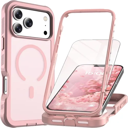 Vista 28 de Funda magnética para iPhone SE 3ª y 2ª [protector de pantalla] [compatible con MagSafe] [protección contra caídas de grado militar]