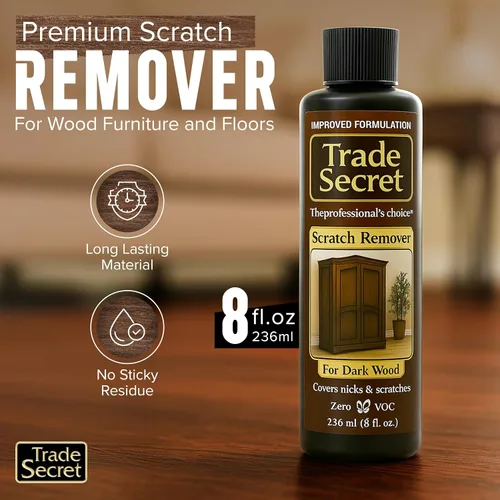 Vista 7 de Trade Secret Removedor de arañazos de madera oscura para muebles y pisos, 8 Tonos de madera oscura
