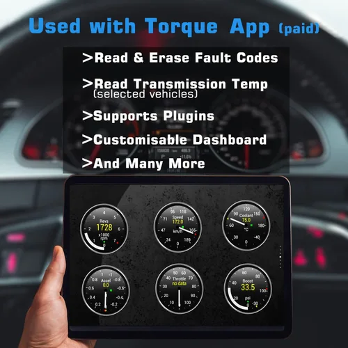 Vista 6 de Veepeak Mini WiFi OBD II escáner adaptador coche comprobar motor luz diagnóstico lector código herramienta de escaneo para iOS y Android negro