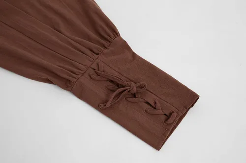 Vista 7 de Pantalones de tobillo medievales para niños, disfraz de pirata renacentista, disfraz de pirata y banda cónica gótica mercenaria