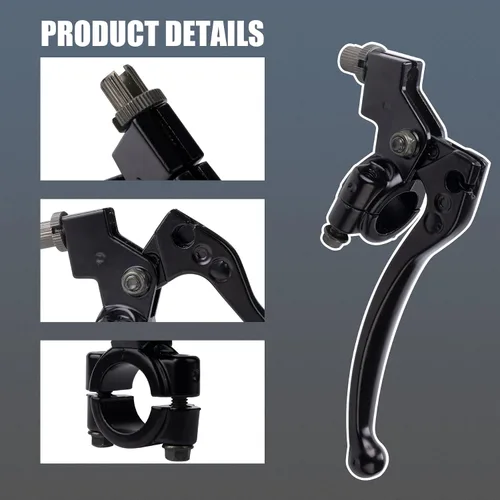 Vista 5 de Palancas de freno de embrague izquierda derecha de 7/8 pulgadas de 0.866 in compatibles con Honda XR80 XR100 CRF70 CRF80 CRF100 Pit Dirt Motor Bike