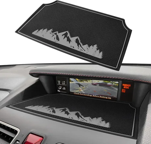 Vista 14 de Alfombrilla de salpicadero para accesorios Subaru Crosstrek 2012-2017, Forester 2014-2018, Impreza XV 2012-2016, almohadilla interior antideslizante