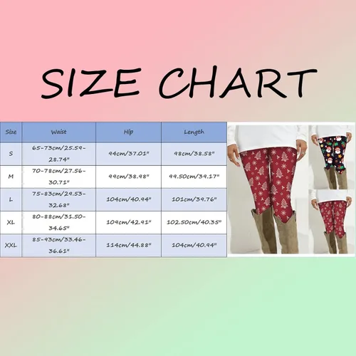 Vista 5 de EDCRF Women's Christmas Yoga Pants High-Waisted Funny Print Yoga Pants Trendy Pants for WomenPlanner 2022-2023