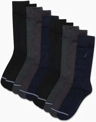 Vista 2 de Nautica Calcetines de vestir para hombre - Calcetines sólidos (10 unidades)