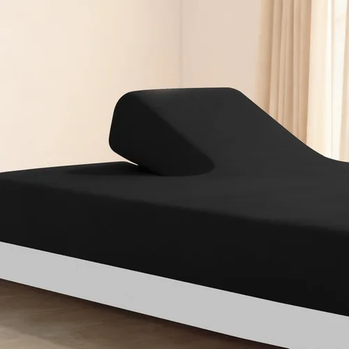 Vista 10 de Sábana bajera individual solo, sábanas de cama individuales de tamaño individual súper suaves y acogedoras para niños con bolsillo profundo de hasta