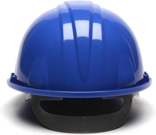 Vista 4 de Pyramex Safety SL Series Cap Style Hard Hat, 4-Point Snap Lock Suspension Azul