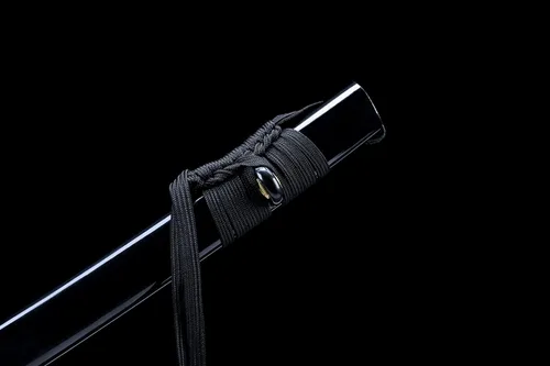 Vista 2 de Katana Katana Katana Dark Evil Dragon de 41 pulgadas, hecha a mano japonesa, práctica, acero T10, templado/arcilla templada, espiga completa