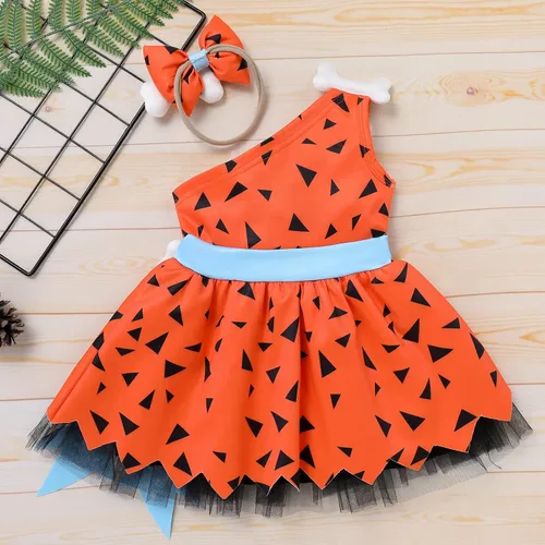 Vista 3 de Disfraz de BAMM BAMM para bebé niño y niña disfraz de Cavegirl para Halloween sesión de fotos elegante
