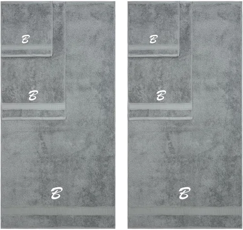 Vista 32 de Toallas con monograma, lujosas toallas personalizadas de algodón turco genuino para baño, cocina, hotel, spa, gimnasio y dormitorio universitario