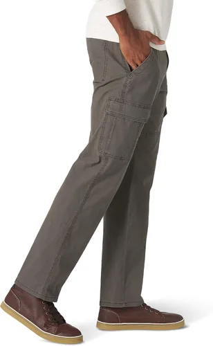 Vista 4 de Wrangler Authentics - Pantalones elásticos para hombre, ajuste clásico relajado, tipo cargo
