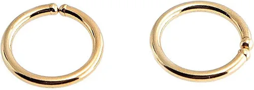 Vista 84 de Aretes de aro dorados y plateados para cartílago, nariz, tabique, oreja, hélix, tragus, joyería para mujer, hipoalergénicos, pequeños aros