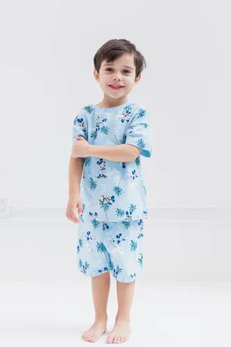 Vista 2 de Disney Mickey Mouse Lion King Pixar Toy Story - Conjunto de camiseta y pantalones cortos de felpa francesa para niño grande