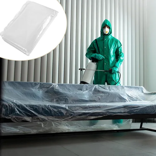 Vista 9 de KESYOO Funda de sofá transparente gruesa y transparente para sofá de dos plazas pequeños, resistente a las mascotas, protección contra arañazos