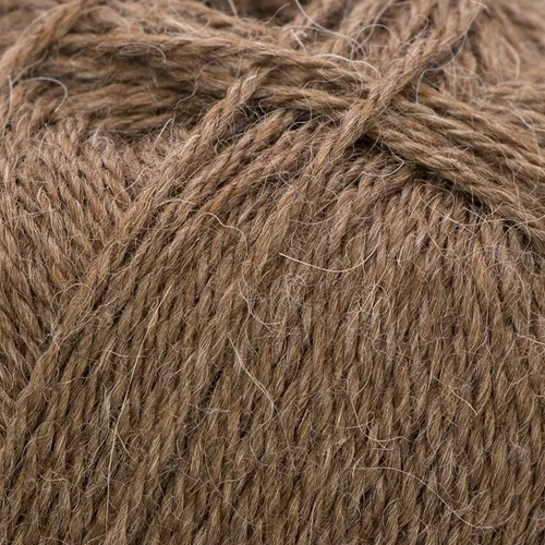 Vista 4 de 3 ovillos de lana de alpaca UMAYO para tejer al crochet y con agujas, 150 gramos, #2, #3 y #5 Brezo Browm