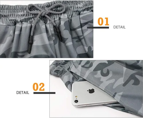 Vista 5 de Surenow - Pantalones cortos de correr para hombre, pantalones cortos 2 en 1 para entrenamiento, de 7 pulgadas, para yoga, deportes al aire libre