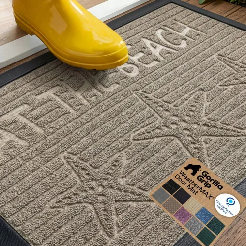 Vista 46 de Gorilla Grip - Tapete WeatherMax todo terreno 100% impermeable, caucho natural, resistente a manchas y decoloración, interior y exterior, fácil