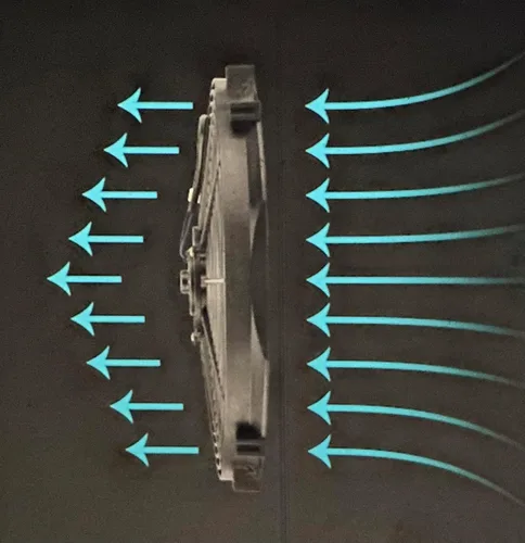 Vista 5 de Amtrak ventilador plástico solar de 12 pulgadas