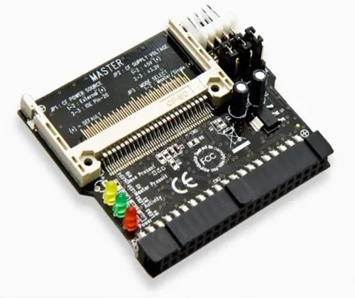 Vista 8 de Syba Adaptador IDE/PATA a CF con soporte Conecta Flash compacto a 2.5 Interfaz de host IDE de 3.5 pulgadas Disco duro SD-CF-IDE-BR