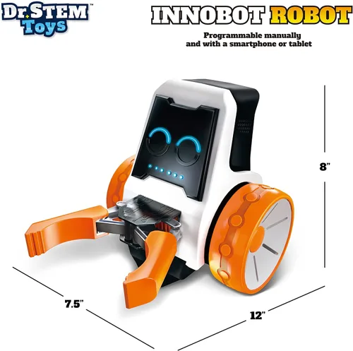 Vista 2 de Dr. STEM Toys Innobot - Robot de codificación Kit de ciencia robótica para niños de 8 años en adelante Compatible con Bluetooth, fácil