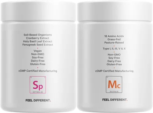 Vista 3 de Codeage Paquete de cápsulas de proteína de colágeno múltiple y probióticos para mujeres, píldoras de colágeno múltiple, tipos de colágeno I, II, II