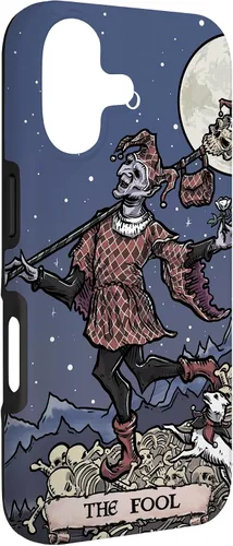 Vista 3 de The Fool Tarot Card Halloween Court Jester Spooky Gothic Case for iPhone 17