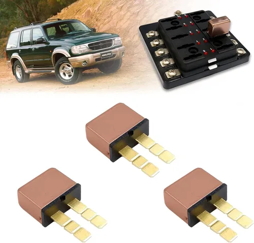 Vista 14 de Disyuntor automotriz T1 reinicio térmico, montaje enchufable con función de cierre, conexión de terminal tipo cuchilla ATC ATO (5 piezas)