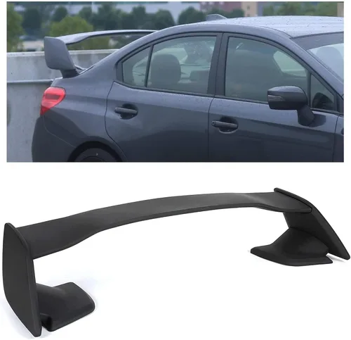 Vista 10 de KUAFU alerón para maletero trasero compatible con Subaru WRX y WRX STI 4 puertas sedán 2015-2021, alerón para alerón de cajuela trasera