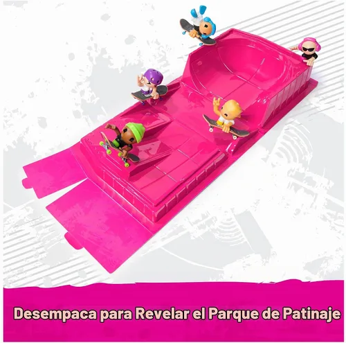 Vista 3 de TECH DECK SK8 Crew Fun Box - Juego de parque de patinaje transformable