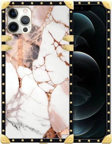 Vista 12 de DAIZAG Funda compatible con iPhone 15, funda de regalo dorada a prueba de golpes, ángeles bajo la luz de la luna rosa