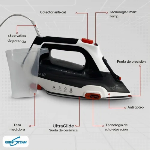 Vista 6 de Plancha de vapor autoelevable Eurosteam
