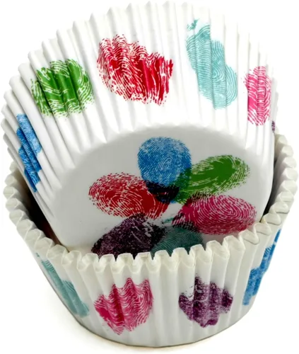 Vista 10 de Chef Craft Juego de forro para cupcakes de San Valentín, 100 unidades, rojo/rosa