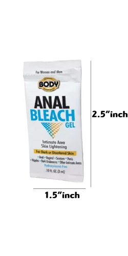 Vista 3 de Gel blanqueador anal de acción corporal para acción corporal íntima vaginal, blanqueador anal (.20 fl oz)