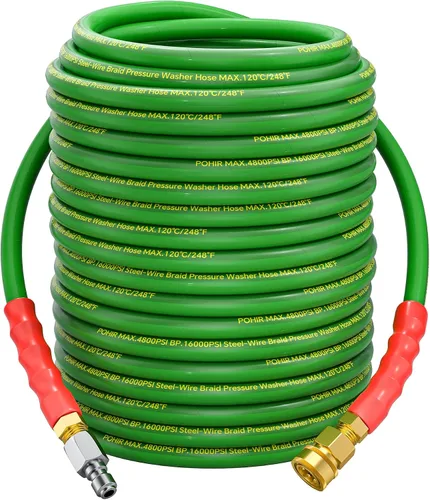 Vista 14 de Manguera de lavado a presión 50 pies 4800PSI sin marcas 3/8 '' estructura Blu