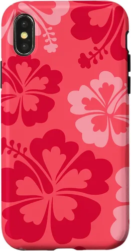 Vista 5 de Hibiscus Flower Beach Hawaiian Exotic Floral Surf Cranberry Case for iPhone 17